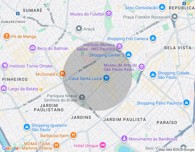 Imóvel no mapa