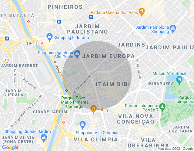 Imóvel no mapa