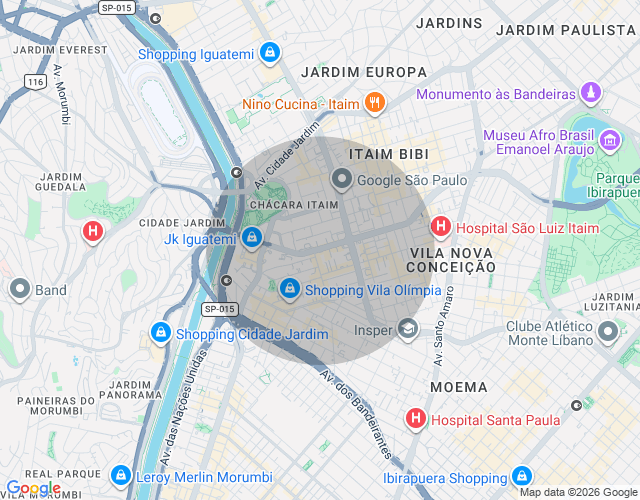 Imóvel no mapa