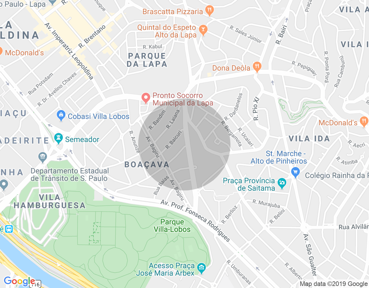 Imóvel no mapa
