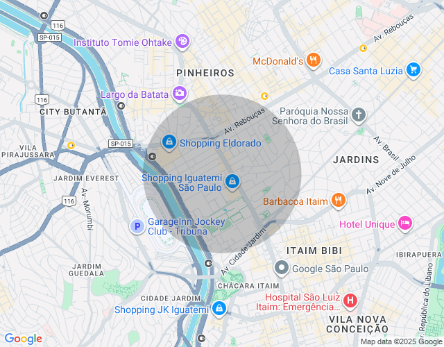 Imóvel no mapa