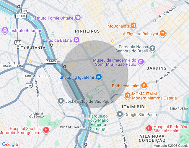 Imóvel no mapa