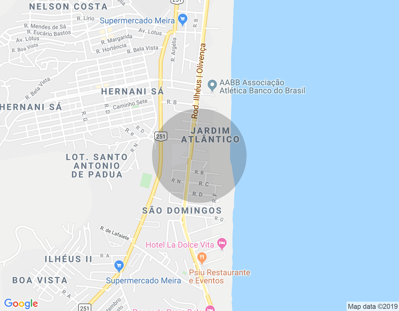 Imóvel no mapa