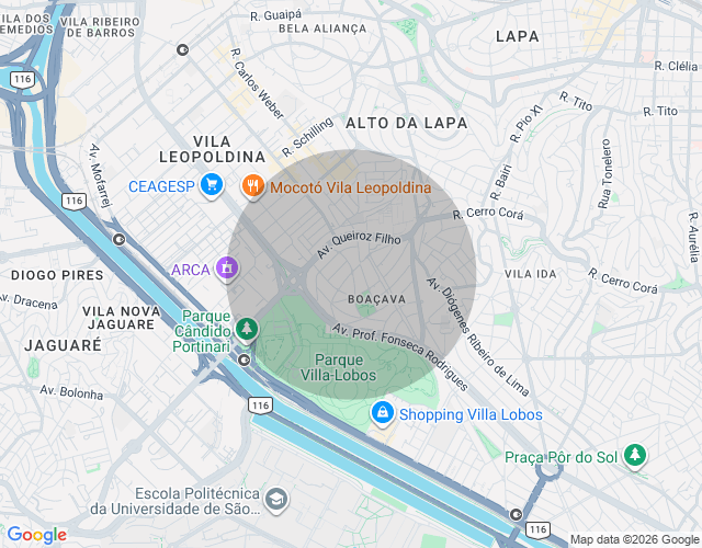 Imóvel no mapa