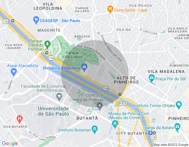 Imóvel no mapa