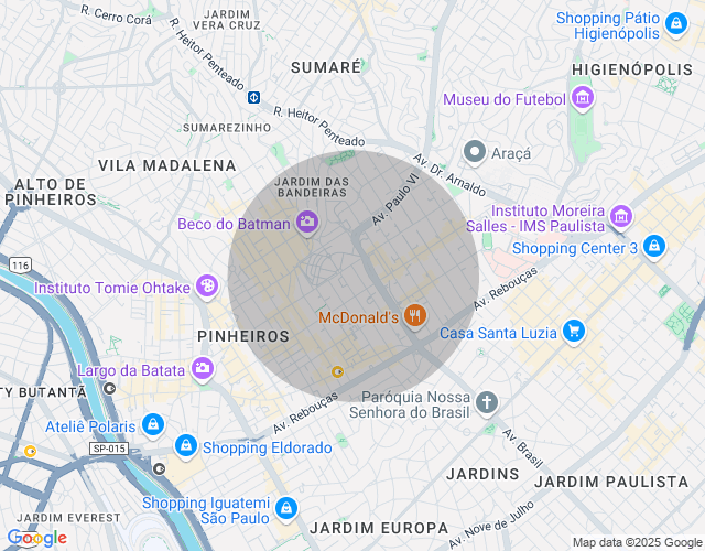 Imóvel no mapa