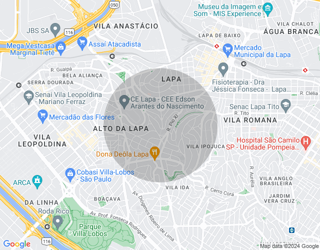 Imóvel no mapa