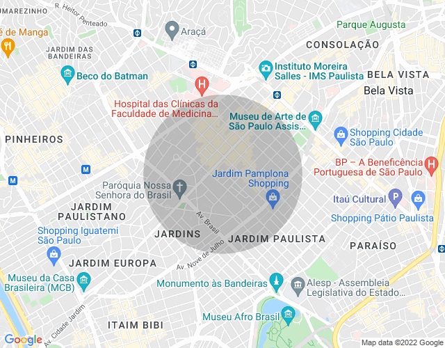 Imóvel no mapa