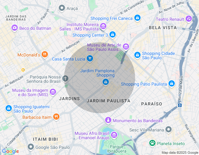 Imóvel no mapa