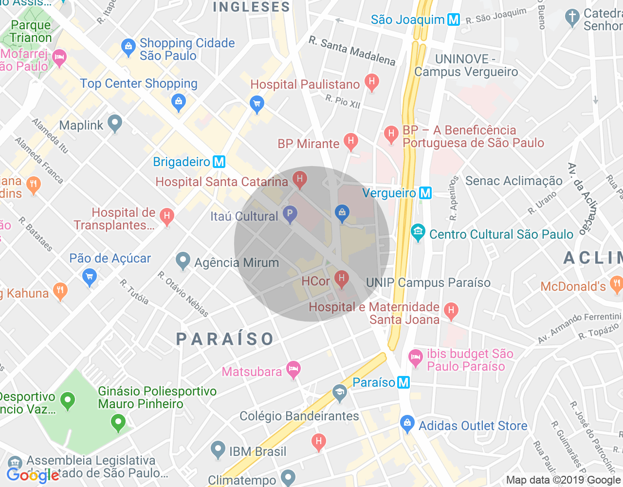 Imóvel no mapa