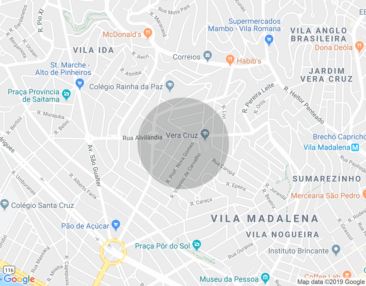 Imóvel no mapa