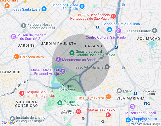 Imóvel no mapa