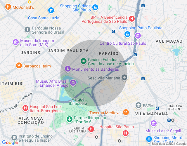 Imóvel no mapa