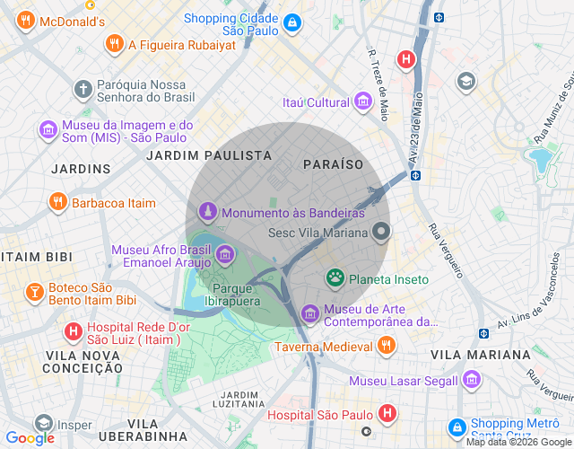 Imóvel no mapa