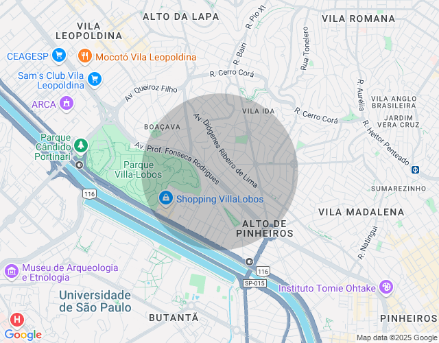 Imóvel no mapa