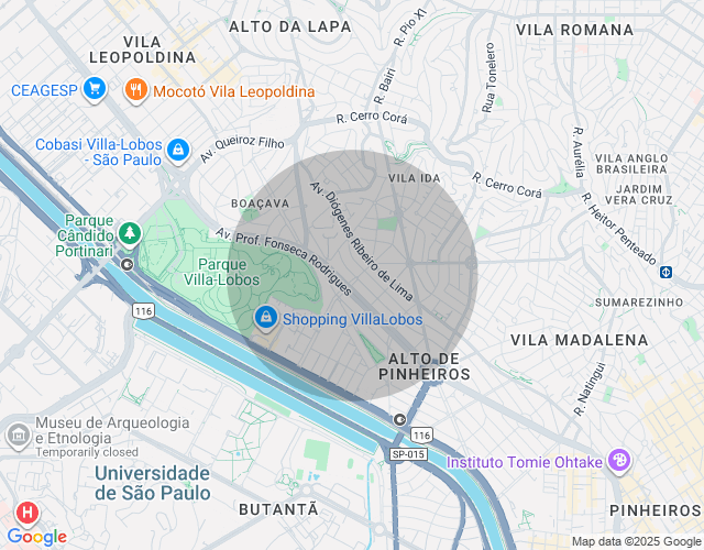 Imóvel no mapa