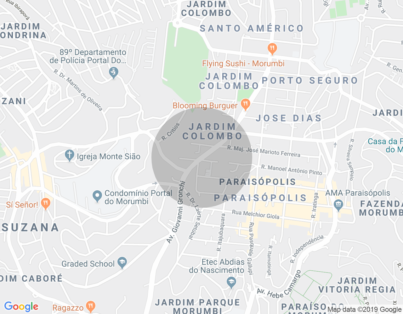 Imóvel no mapa