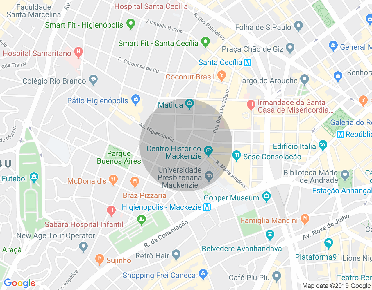 Imóvel no mapa