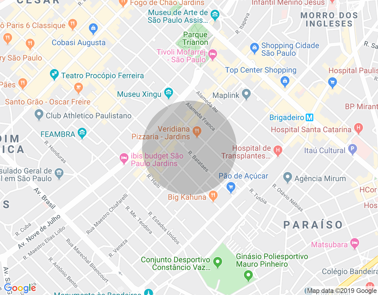 Imóvel no mapa