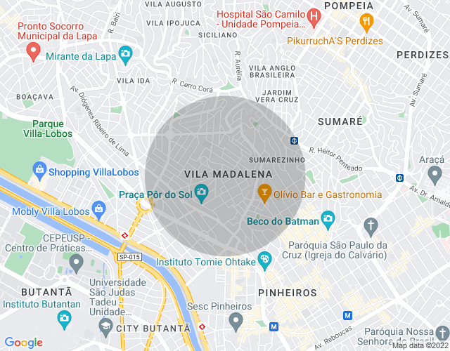 Imóvel no mapa