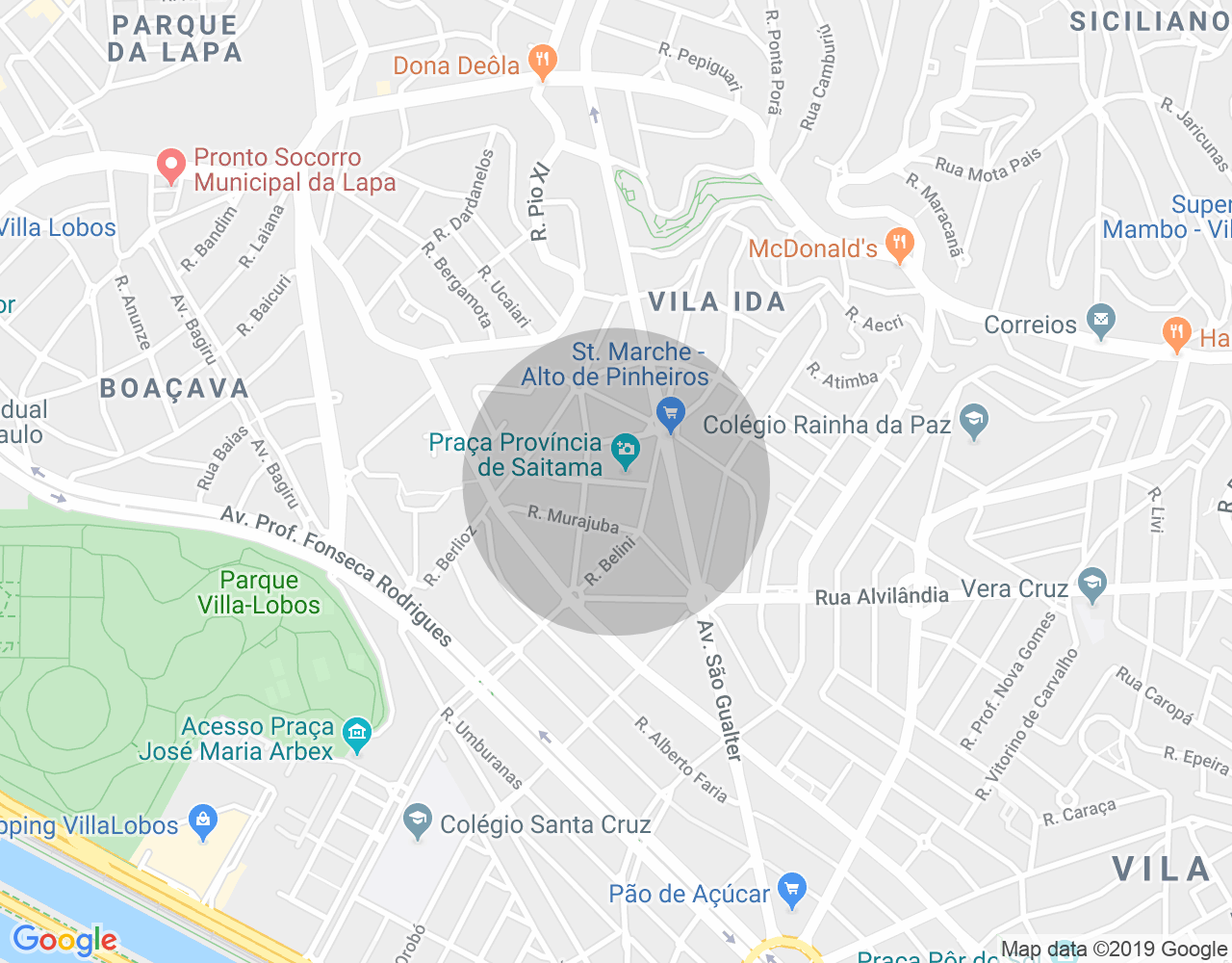 Imóvel no mapa