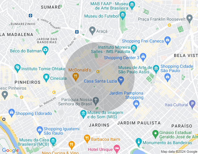 Imóvel no mapa