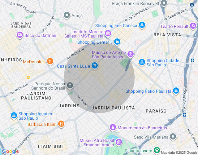 Imóvel no mapa