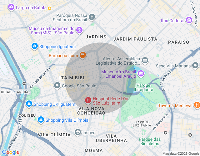 Imóvel no mapa