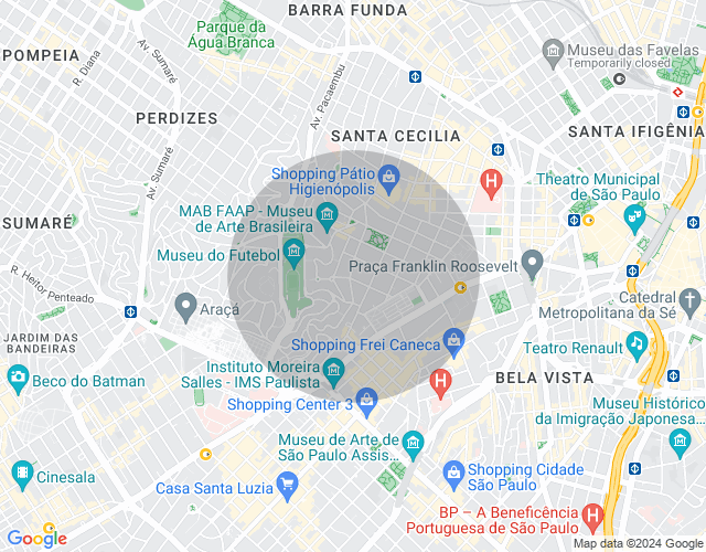 Imóvel no mapa
