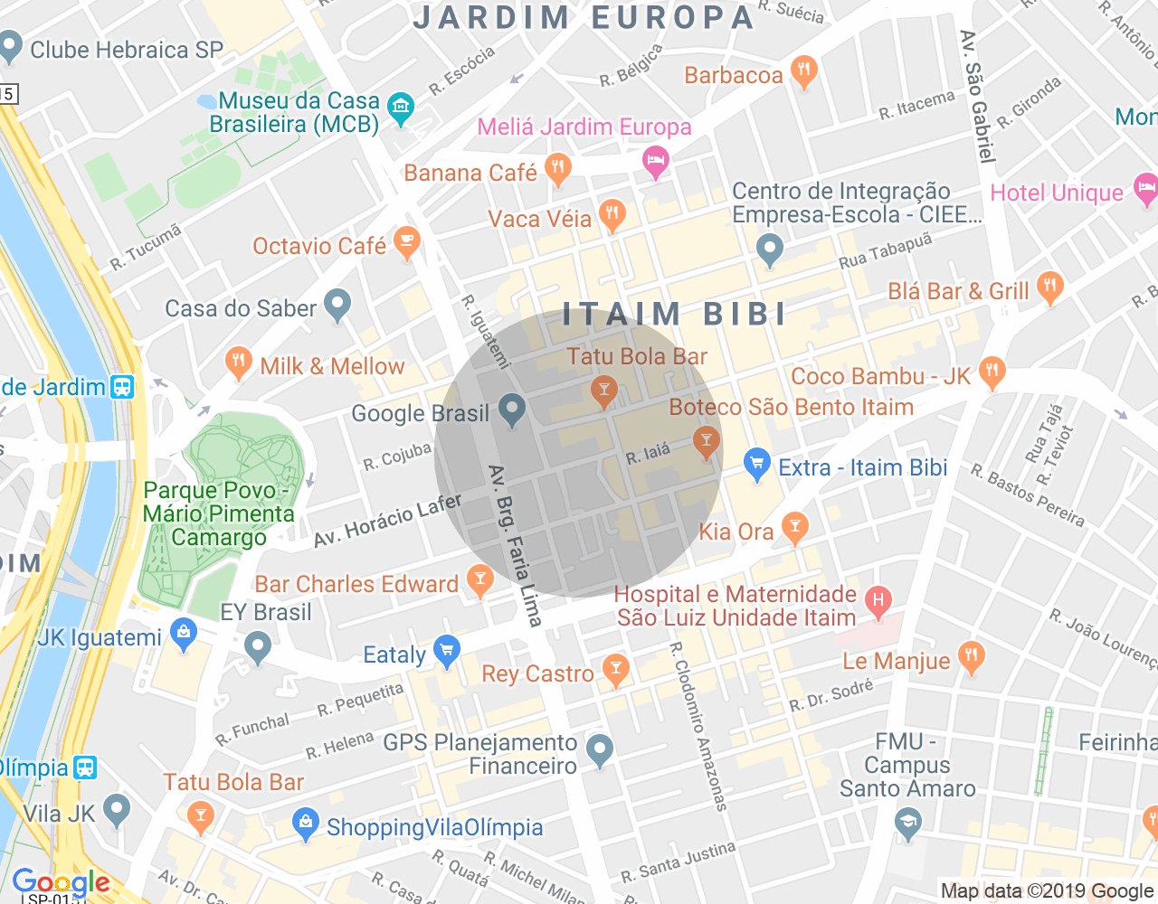 Imóvel no mapa