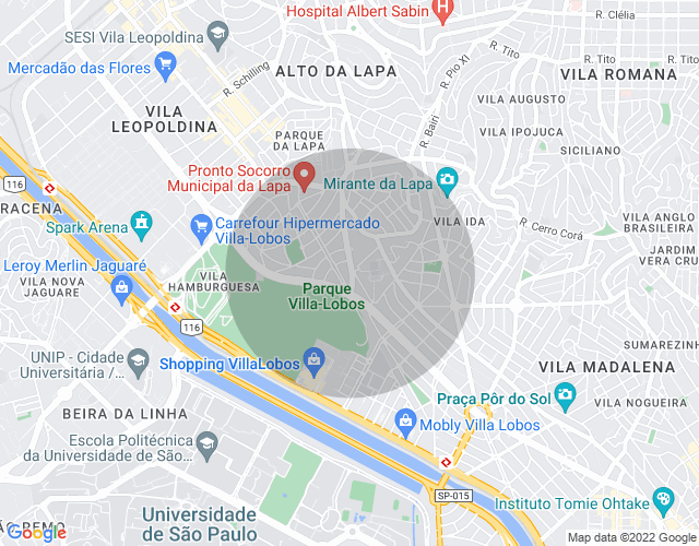 Imóvel no mapa