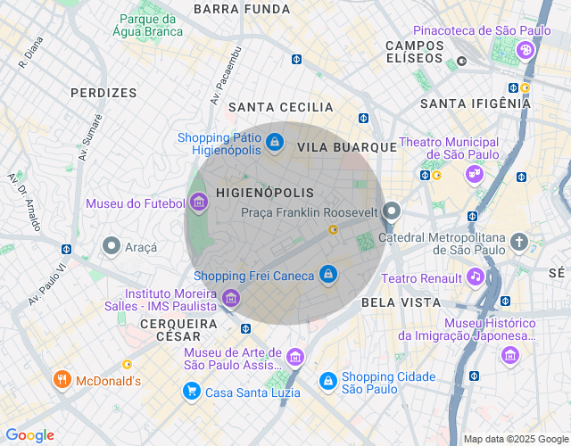 Imóvel no mapa