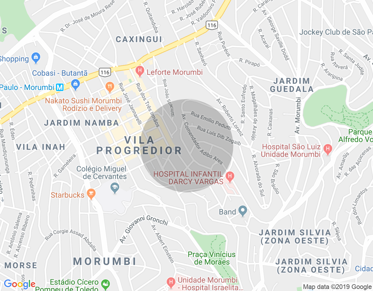 Imóvel no mapa