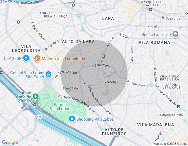 Imóvel no mapa