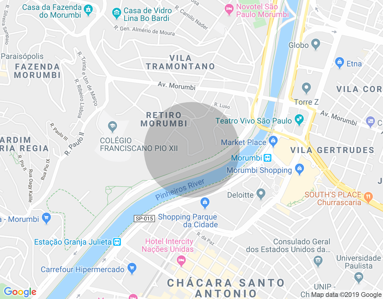 Imóvel no mapa
