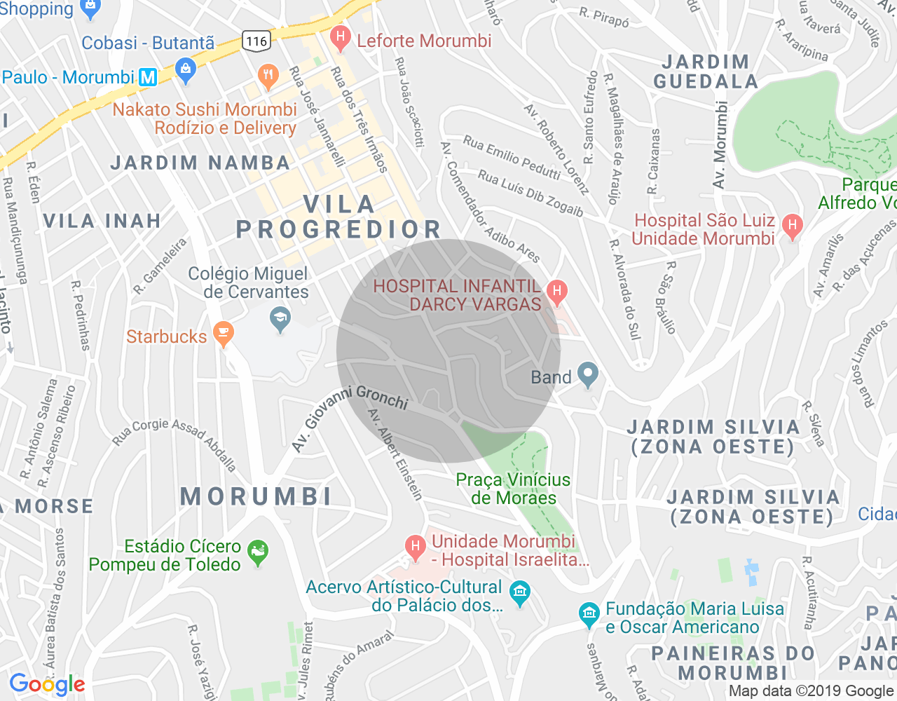 Imóvel no mapa