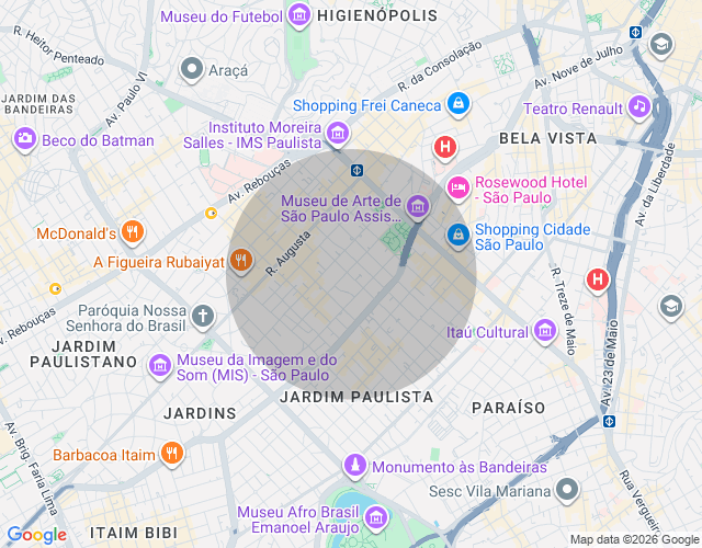 Imóvel no mapa