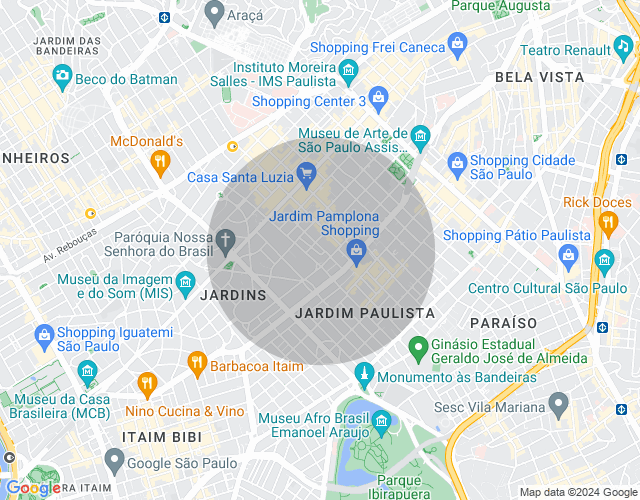 Imóvel no mapa
