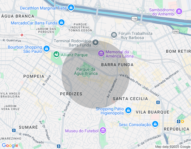 Imóvel no mapa