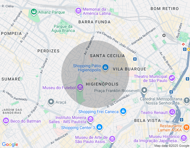 Imóvel no mapa