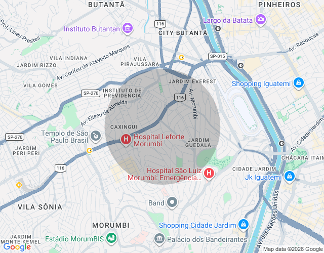 Imóvel no mapa