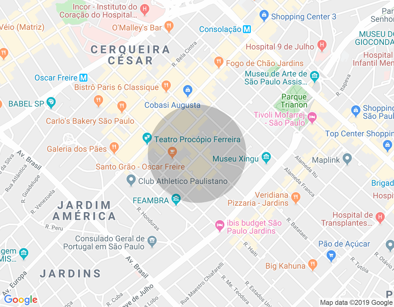 Imóvel no mapa