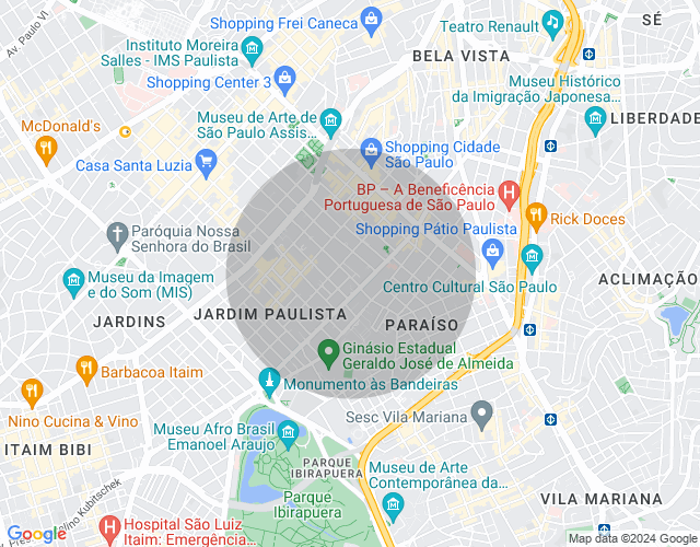 Imóvel no mapa