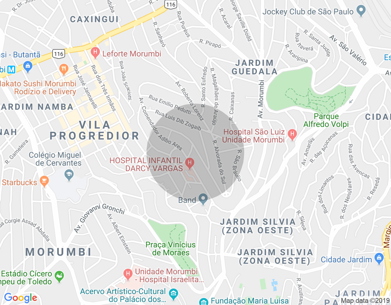 Imóvel no mapa