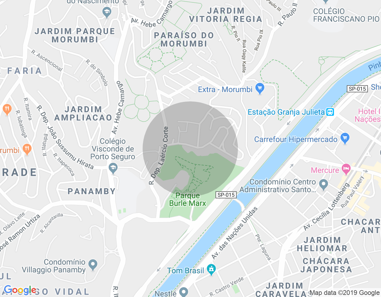Imóvel no mapa