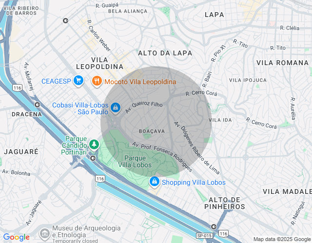 Imóvel no mapa