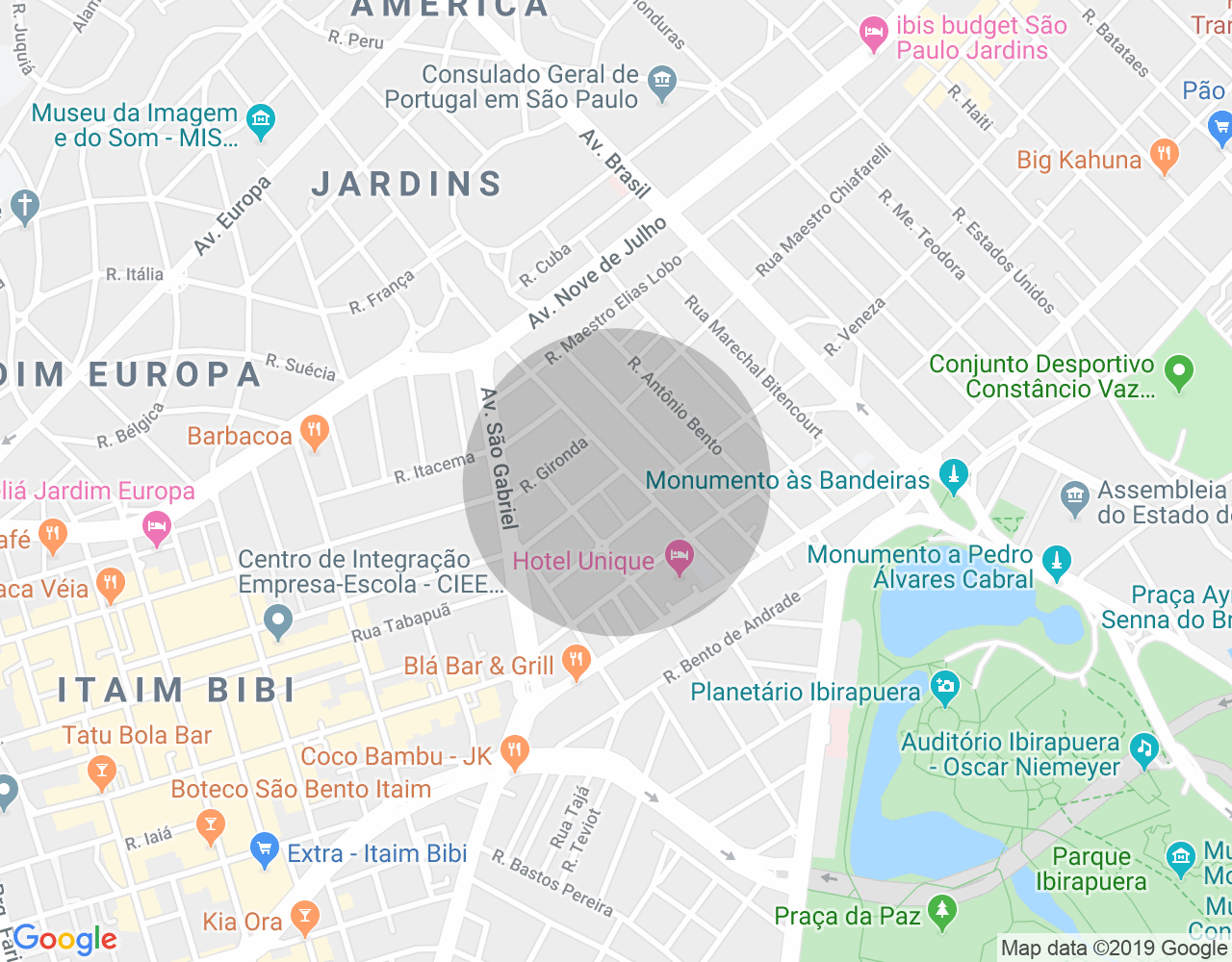 Imóvel no mapa