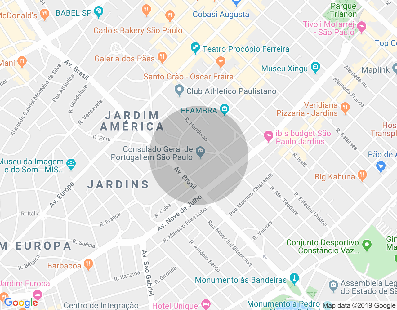 Imóvel no mapa