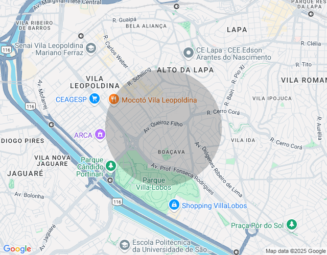 Imóvel no mapa
