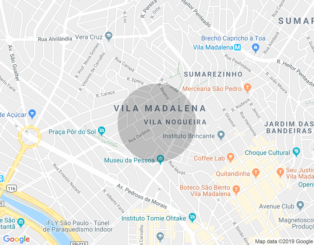 Imóvel no mapa